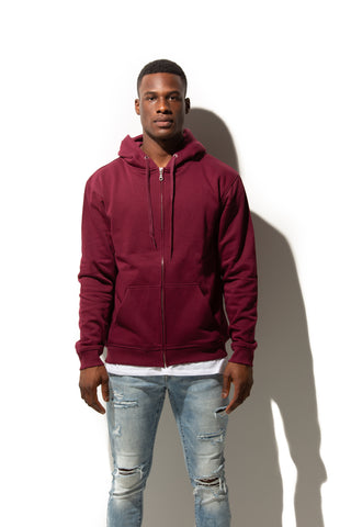 HERO-3020 Unisex Full Zip Hoodie - Maroon