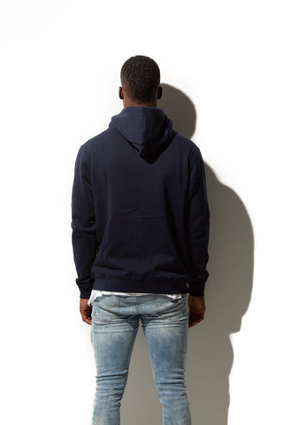 HERO-3020 Unisex Full Zip Hoodie - Navy Blue