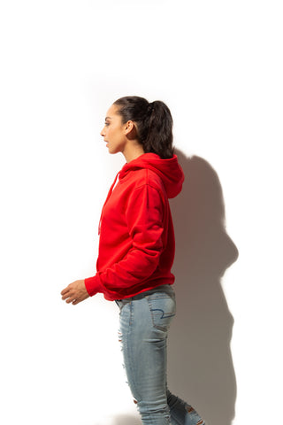 HERO-2020 Unisex Blank Hoodie - Red